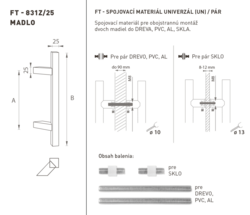 Madlá hranaté vyosené Biely FT