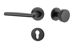 Kľučky na okrúhlych rozetách Čierny APRILE