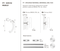 Madlá okrúhle vyosené Biely FT