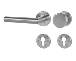 Kľučky na okrúhlych rozetách Strieborný MPK