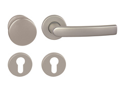 Kľučky na okrúhlych rozetách Strieborný BA