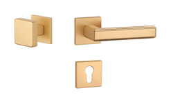 Kľučky na hranatých rozetách Zlatý APRILE