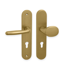 Kľučky na spevnených oválnych štítoch bez prekrytia vložky Bronzový Ghidini