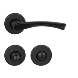 Kľučky na okrúhlych rozetách Čierny BA