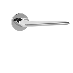 Kľučky na okrúhlych rozetách Strieborný Tupai