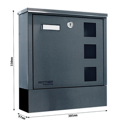 Poštové schránky Sivý ROTTNER