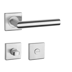 Kľučky na hranatých rozetách Strieborný STERK