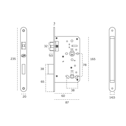 Klasické zámky Strieborný JNF