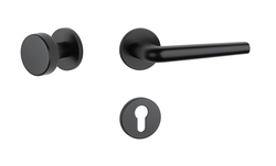 Kľučky na okrúhlych rozetách Čierny APRILE