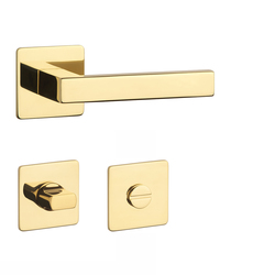 Kľučky na hranatých rozetách Zlatý STERK