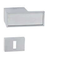 Kľučky na obdĺžnikových rozetách Strieborný Tupai