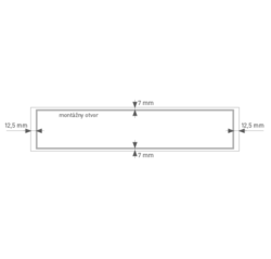 Mriežky šírka 100 mm Čierny SRL