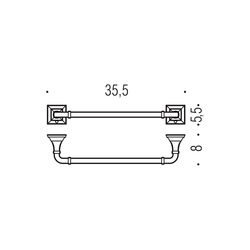 Držiaky na uterák Kombinovaný COLOMBO