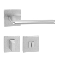 Kľučky na hranatých rozetách Strieborný Tupai