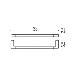 Držiaky na uterák Strieborný COLOMBO