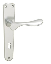 Kľučky na oválnych štítoch Strieborný Ghidini