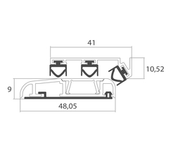 Hliníkové dverné prahy  CO