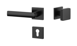 Kľučky na hranatých rozetách Čierny APRILE