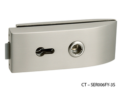 Zámky na sklenené dvere Strieborný CT