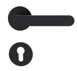 Kľučky na okrúhlych rozetách Čierny Griffwerk