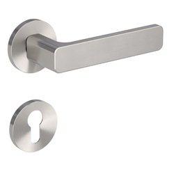 Kľučky na okrúhlych rozetách Strieborný Griffwerk