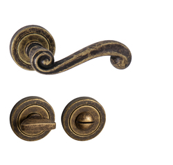 Kľučky na okrúhlych rozetách Bronzový Tupai