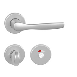 Kľučky na okrúhlych rozetách Strieborný BA