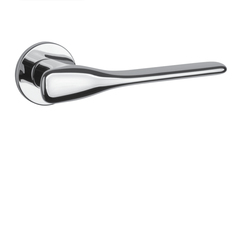 Kľučky na okrúhlych rozetách Strieborný APRILE