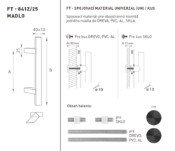 Madlá hranaté vyosené Čierny FT