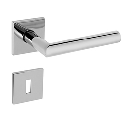 Kľučky na hranatých rozetách Strieborný Tupai