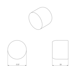 Okrúhle rozety Béžový NUDA - VERUM ITALY