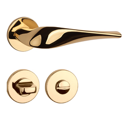 Kľučky na okrúhlych rozetách Zlatý APRILE