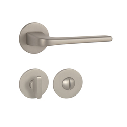 Kľučky na okrúhlych rozetách Strieborný Tupai