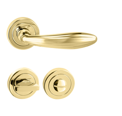 Kľučky na okrúhlych rozetách Zlatý Tupai