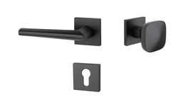 Kľučky na hranatých rozetách Čierny APRILE