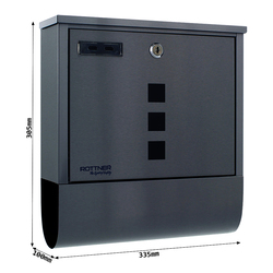 Poštové schránky Sivý ROTTNER