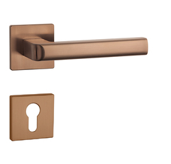 Kľučky na hranatých rozetách Medený APRILE