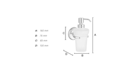 Dávkovače mydla Strieborný SMEDBO