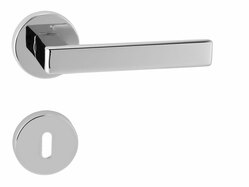 Kľučky na okrúhlych rozetách Strieborný Tupai