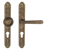 Kľučky na rustikálnych štítoch Bronzový NI