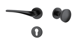 Kľučky na okrúhlych rozetách Čierny APRILE