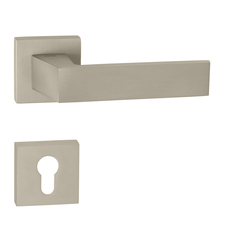 Kľučky na hranatých rozetách Strieborný Tupai