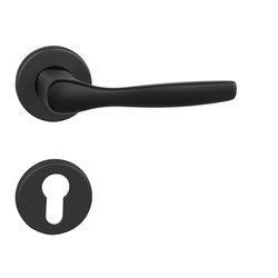 Kľučky na okrúhlych rozetách Čierny BA