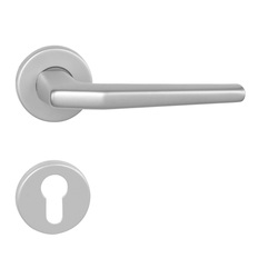 Kľučky na okrúhlych rozetách Strieborný BA