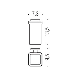 Držiaky na kefky a dózy Strieborný COLOMBO