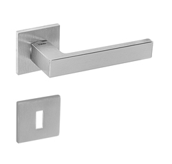 Kľučky na hranatých rozetách Strieborný Tupai