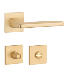 Kľučky na hranatých rozetách Zlatý APRILE