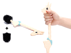 WC kefy s nádobou Ružový DHK