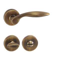 Kľučky na okrúhlych rozetách Bronzový Tupai