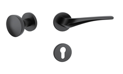 Kľučky na okrúhlych rozetách Čierny APRILE